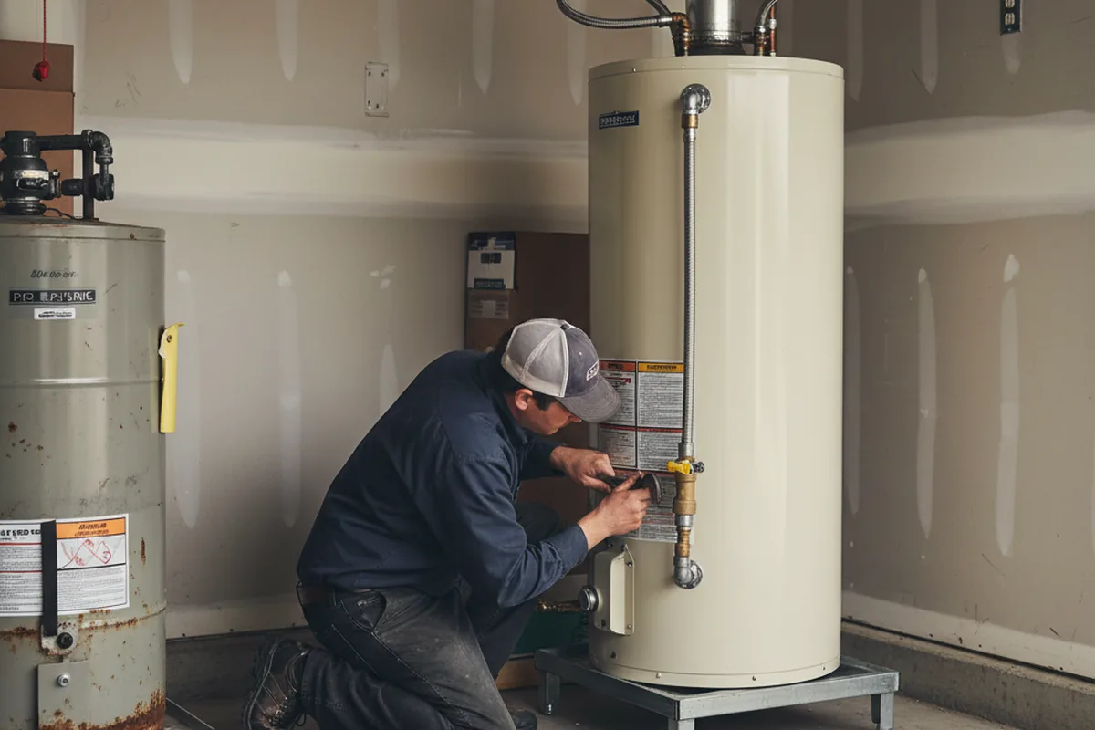 Water heater and shutoff valve replacement in Alleyton